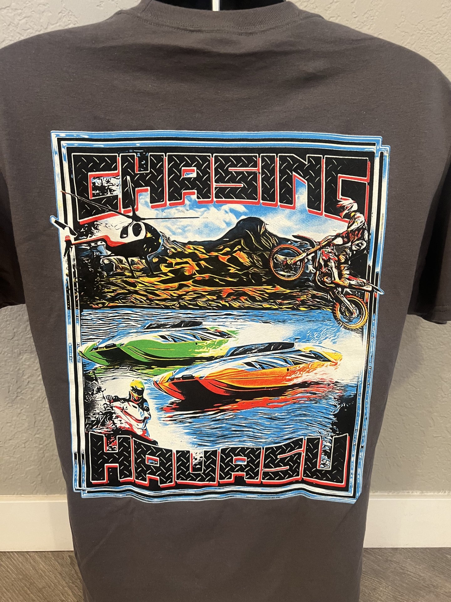 1 Men's Short Sleeve T-Shirt - BOAT - Charcoal Grey