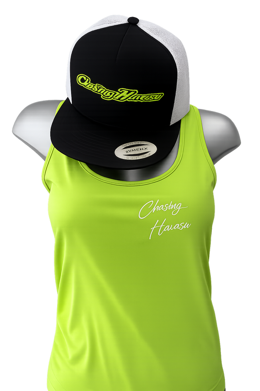 #1 WOMENS TANK COMBO - NEON GREEN