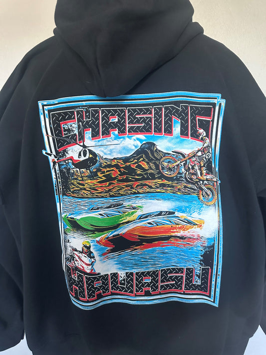 6 Sweatshirt (Pull Over Only )  Hoodie - BOAT Black - Mens - Women's