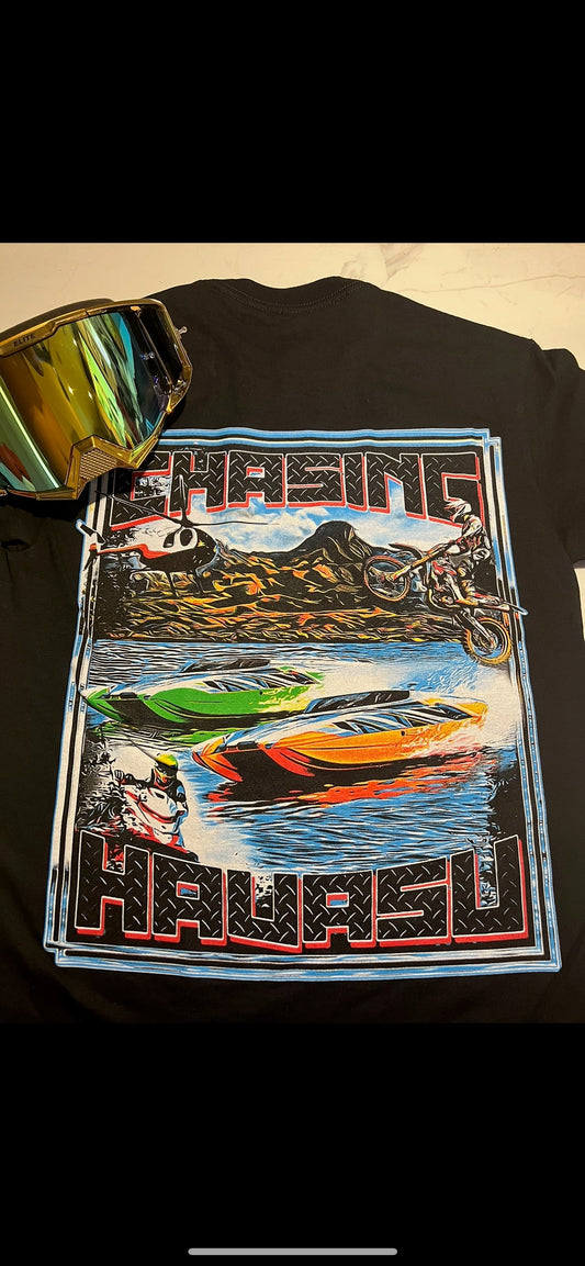 Men's Short Sleeve T-Shirt - BOAT - Black