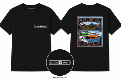 Men's Short Sleeve T-Shirt - BOAT - Black