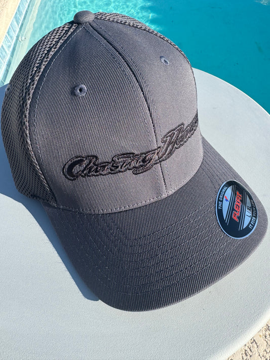 2# Grey Mesh Flex Fit - Black Logo
