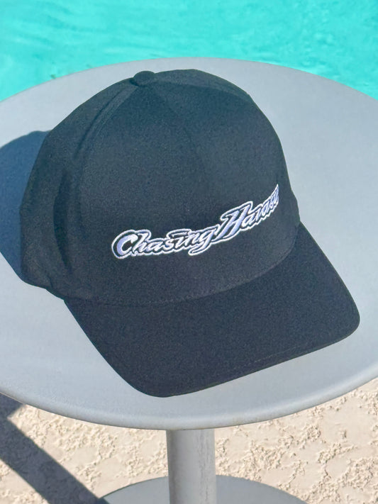 2# Black Delta Flex Fit - White Letter - L/XL ONLY!