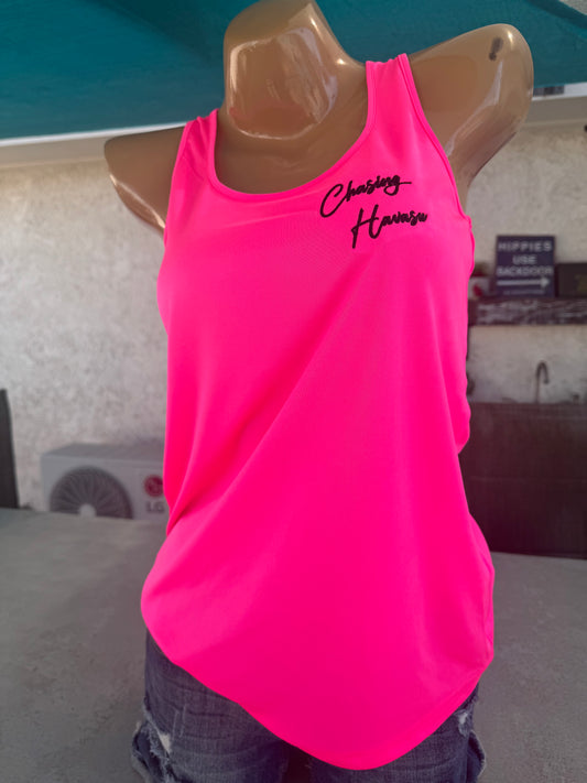 2#  NEW!!! Women's Tank Neon Pink with Black Logo