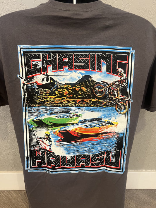 1 Men's Short Sleeve T-Shirt - BOAT - Charcoal Grey